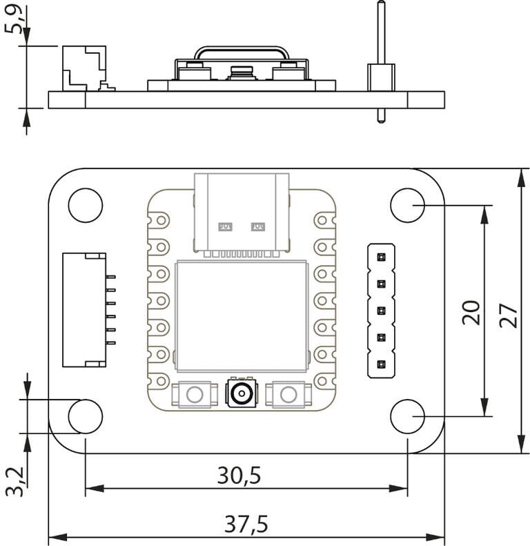 Official DroneBridge ESP32-C6 Board image